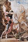 Gustave Moreau Canvas Paintings - Saint Georges